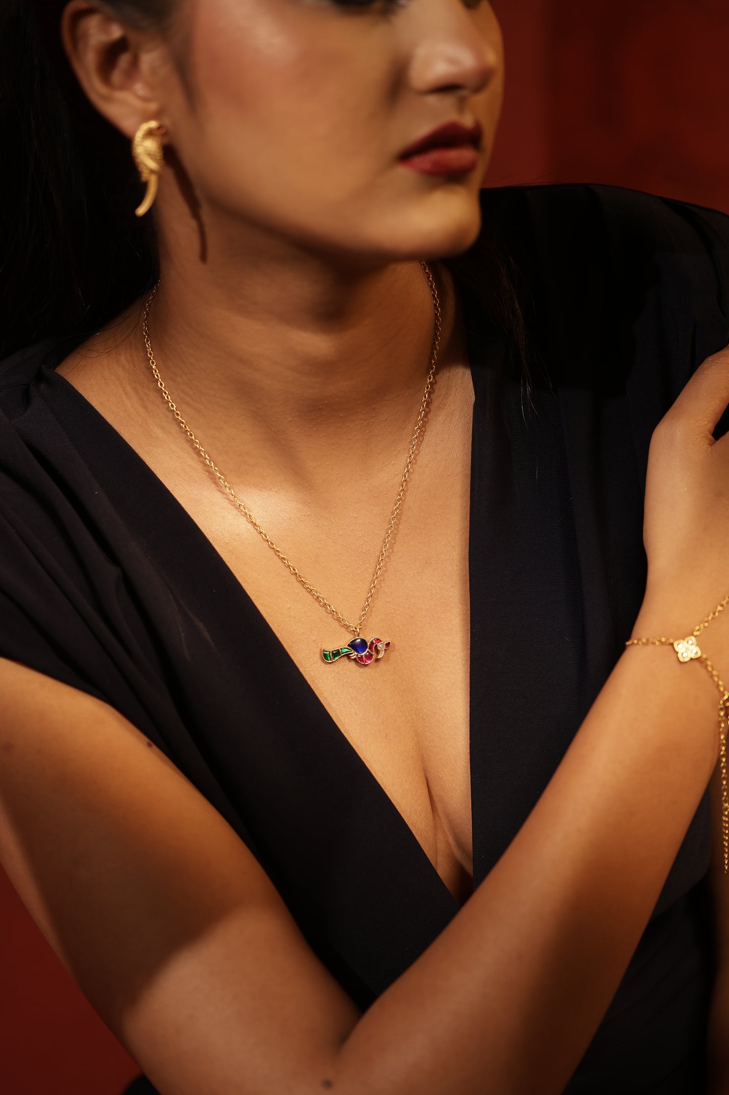 Peacock Solo Pendant