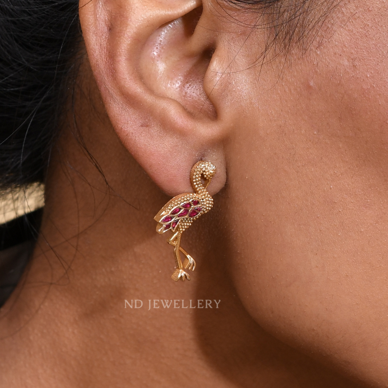 Flamingo Studs
