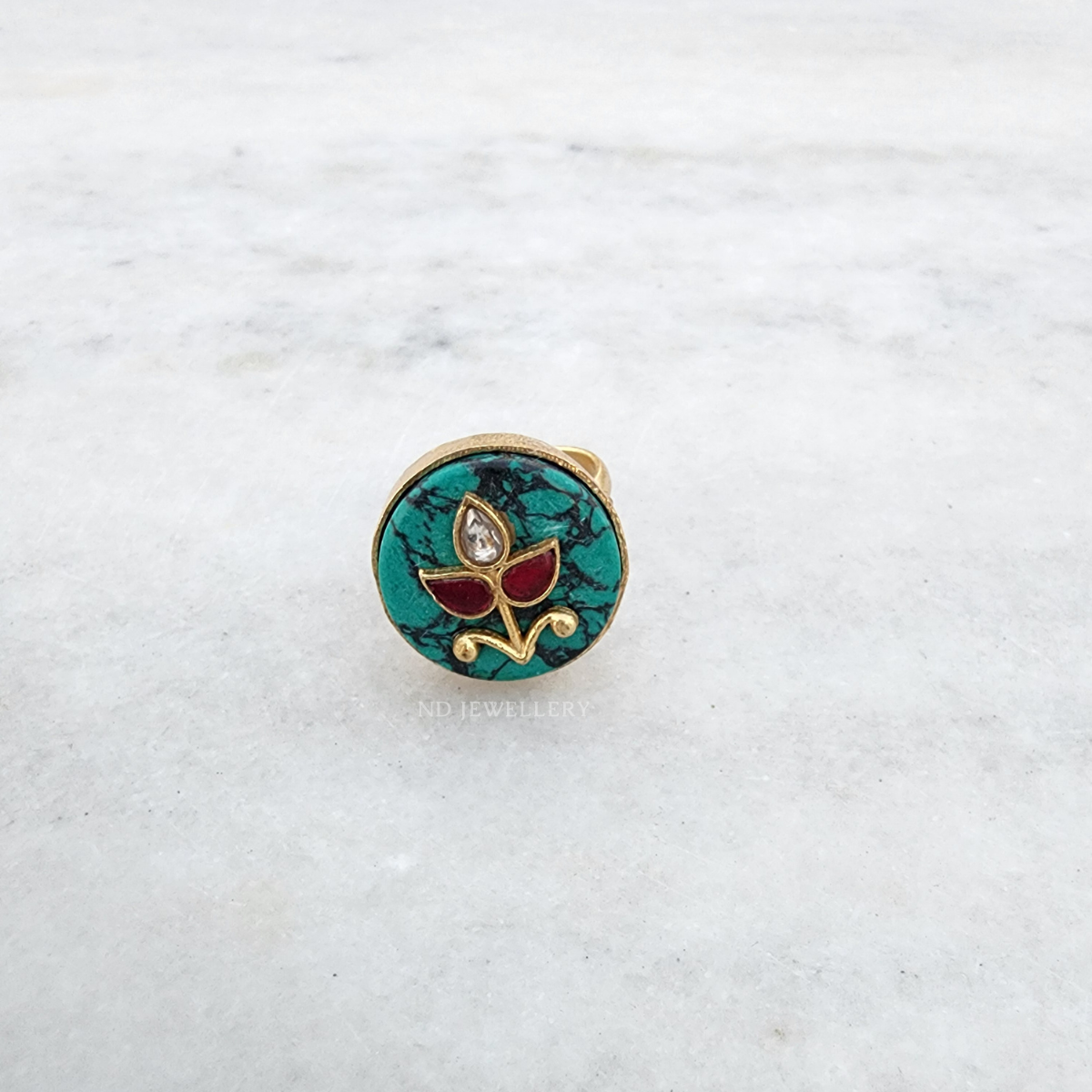 Shail Kundan Ring - Round
