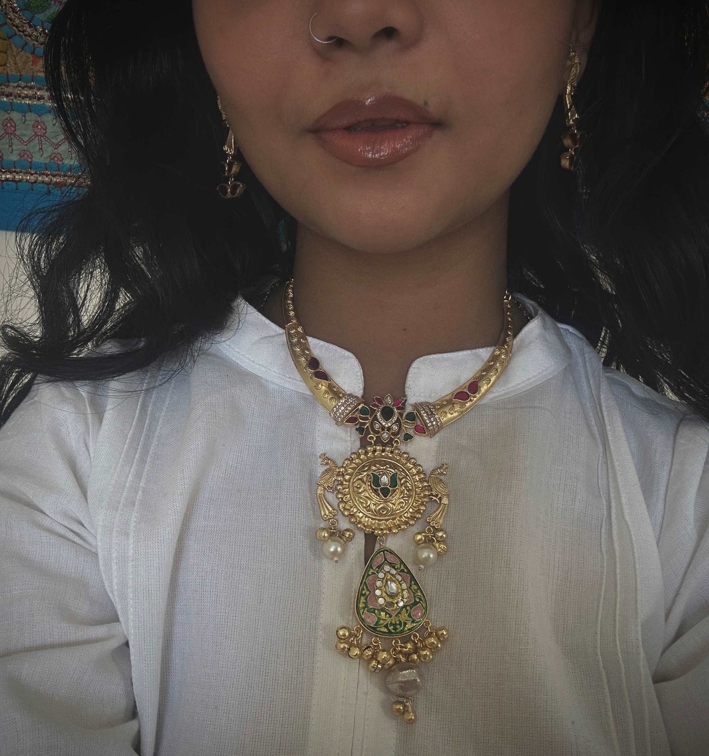 Kundan Raj Necklace Set