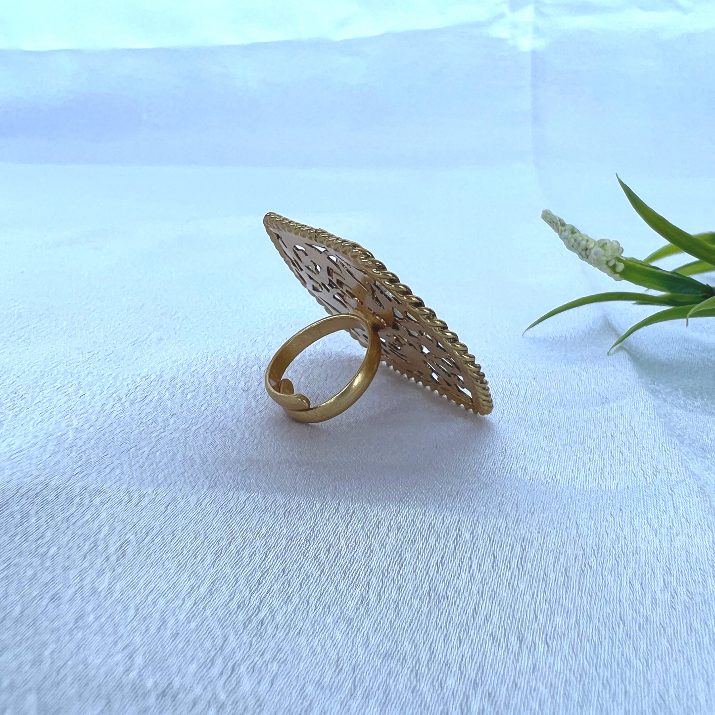 Tribal Kavach Gold Ring