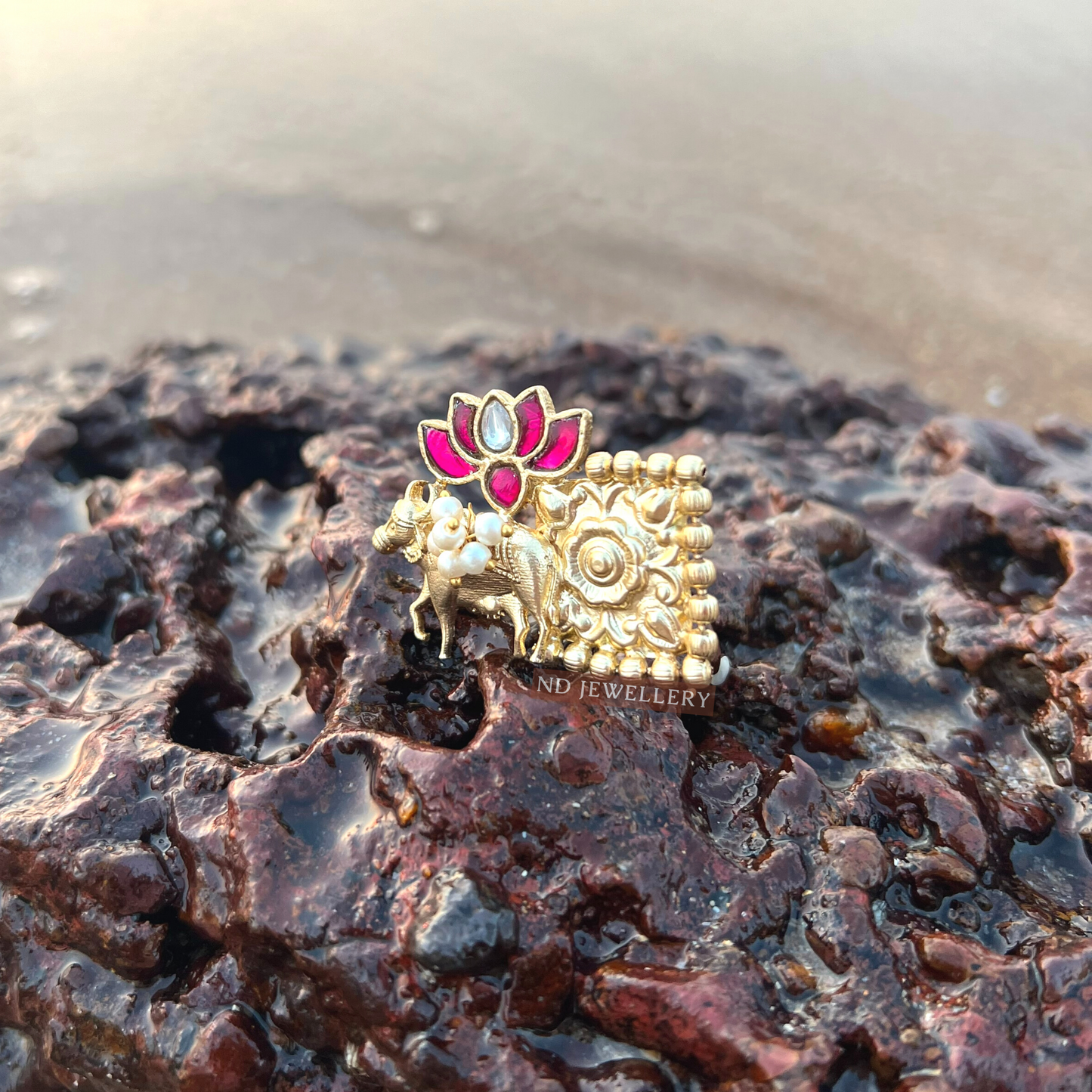 Nandi Gold Ring