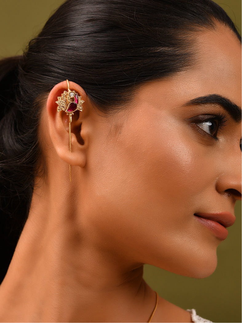 Peacock Earcuffs