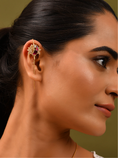 Peacock Earcuffs