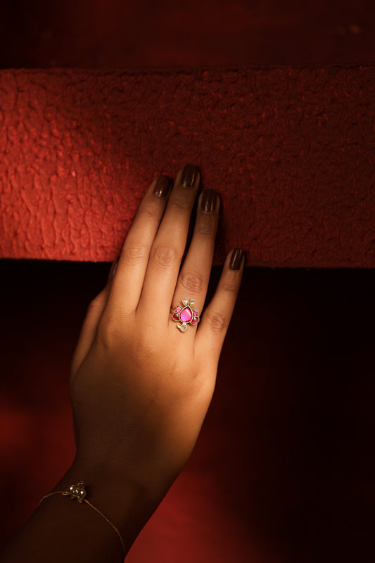Little Birdie Kundan Ring