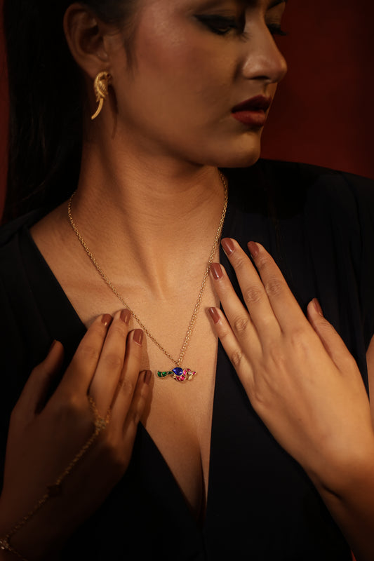 Peacock Solo Pendant