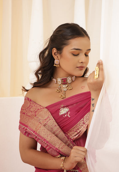 Nazaakat Drops Choker Set