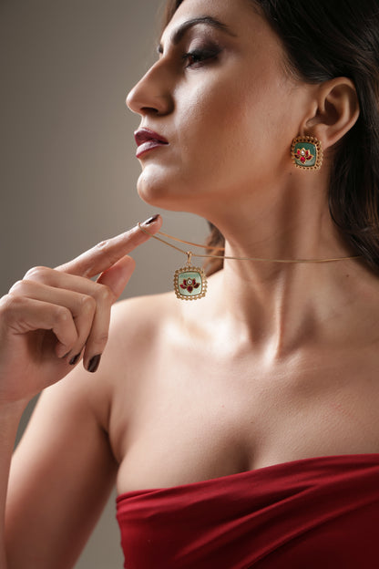 Mehfil Lotus Charm Set