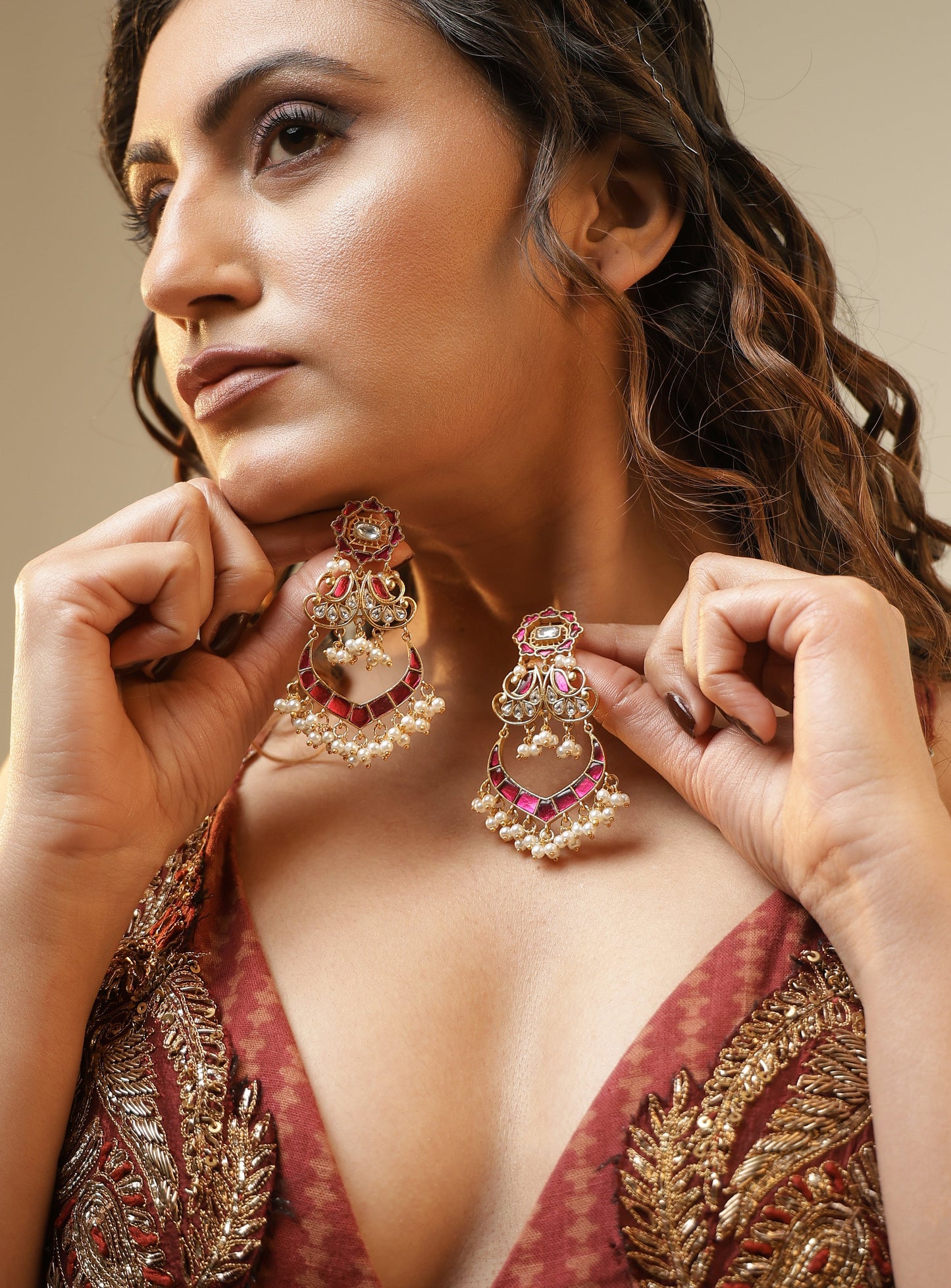 Gulnaar Pearl Earrings