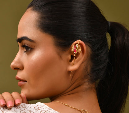 Peacock Earcuffs