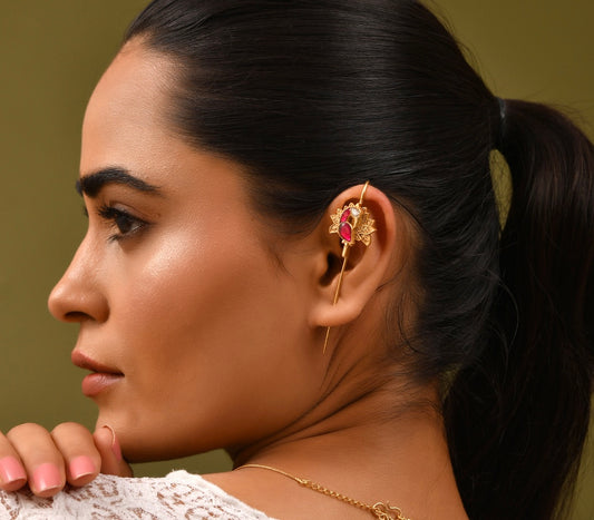 Peacock Earcuffs
