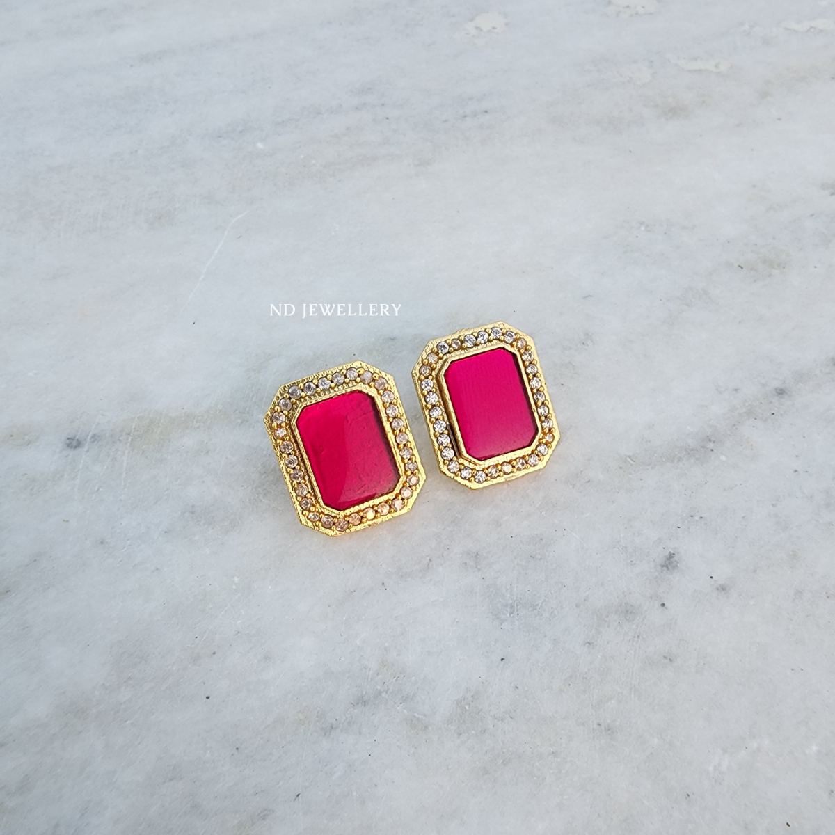 Classic Square Studs - Large