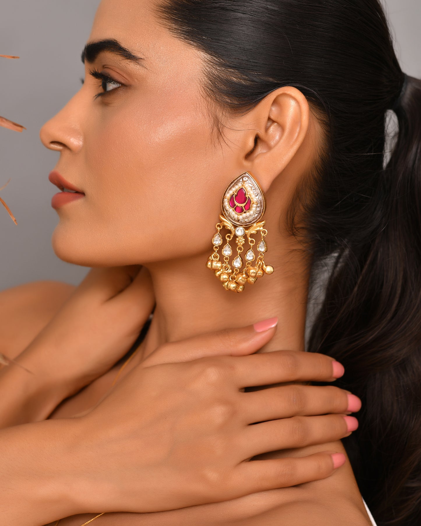 Noorani Jhumka Earrings
