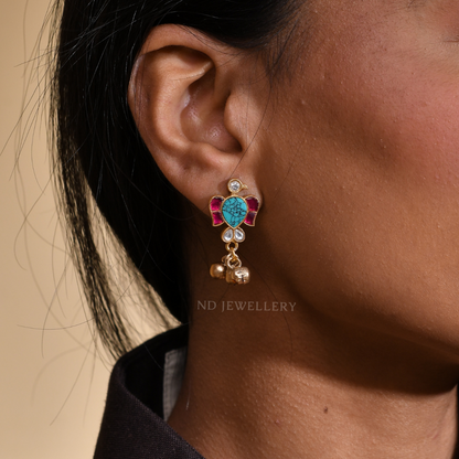 Little Birdie Kundan Studs