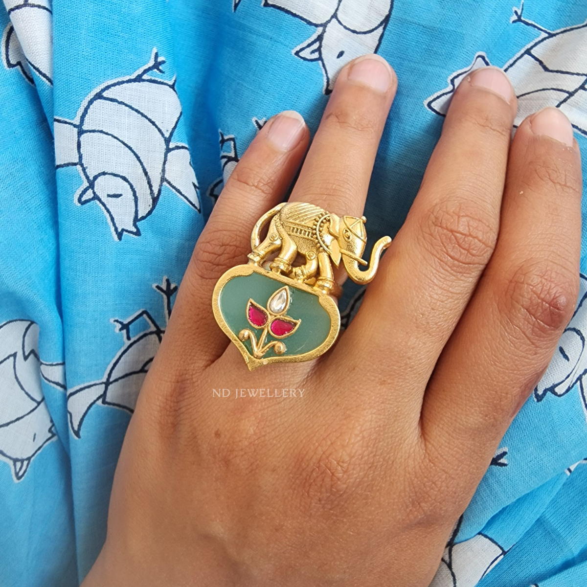 Elephant Statement Ring