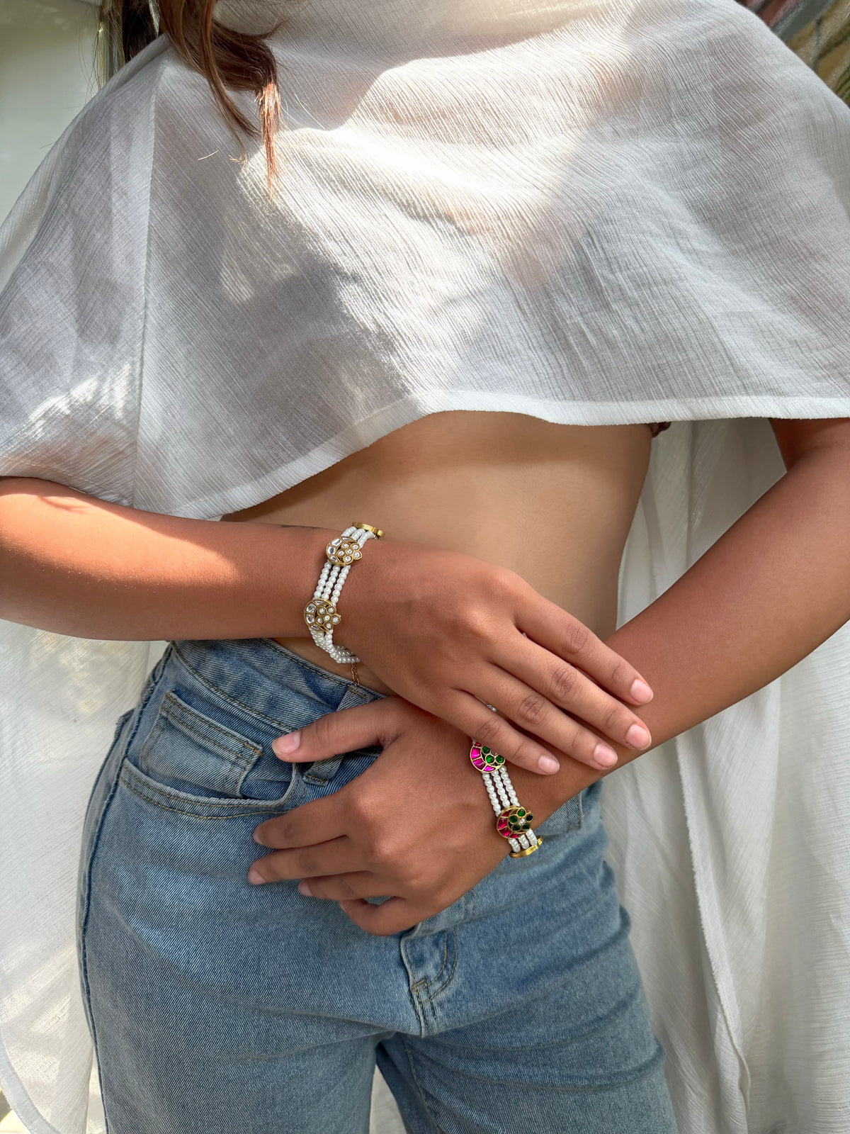 Rosy Pearl Bracelet
