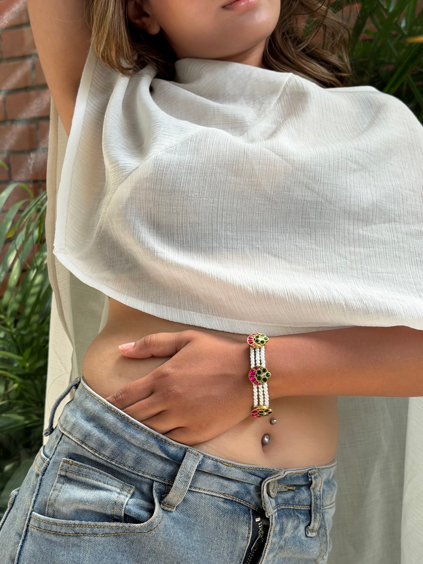 Rosy Pearl Bracelet