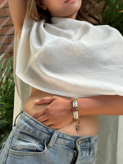 Rosy Pearl Bracelet