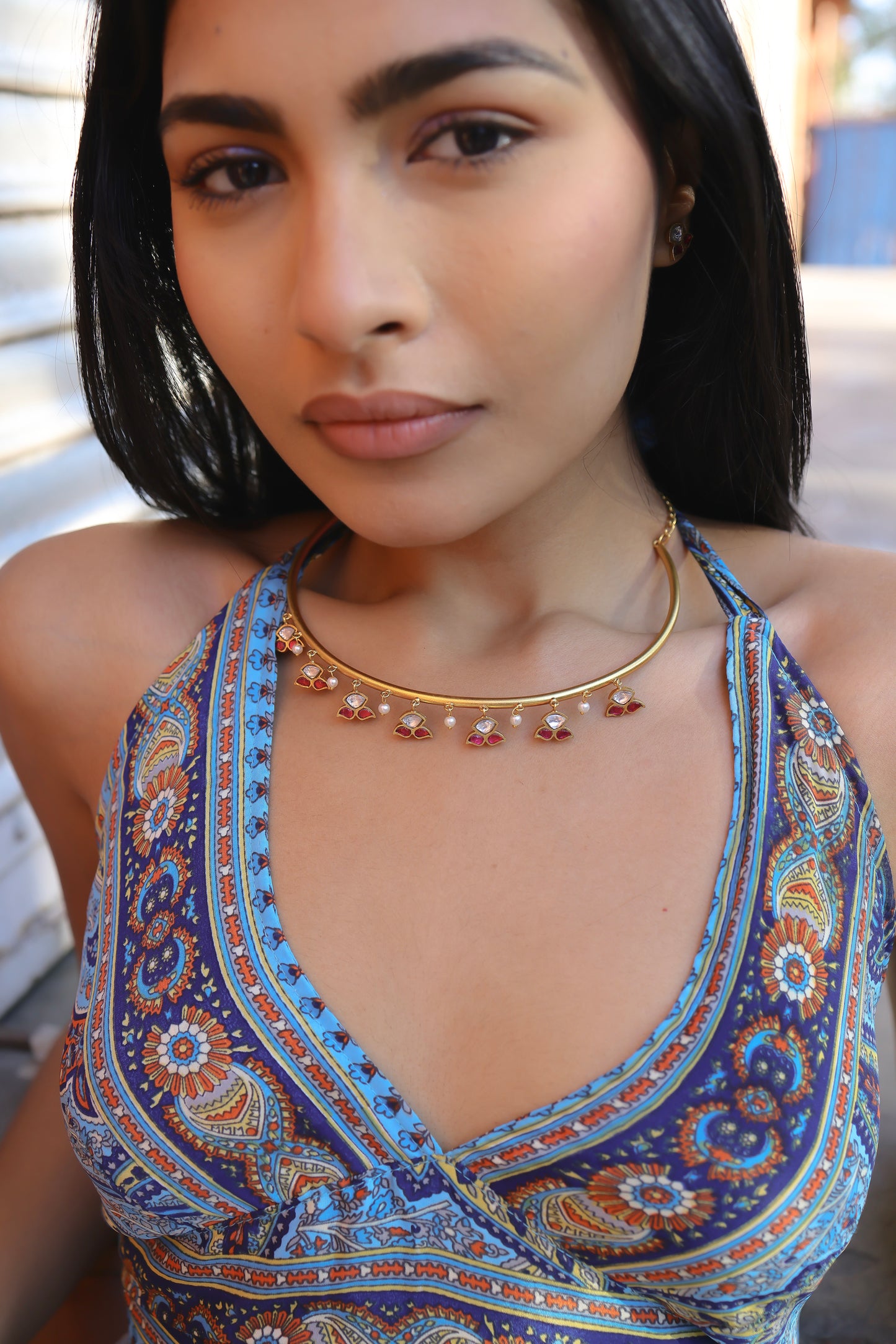 Noorika Kundan Choker ( 2 colors )