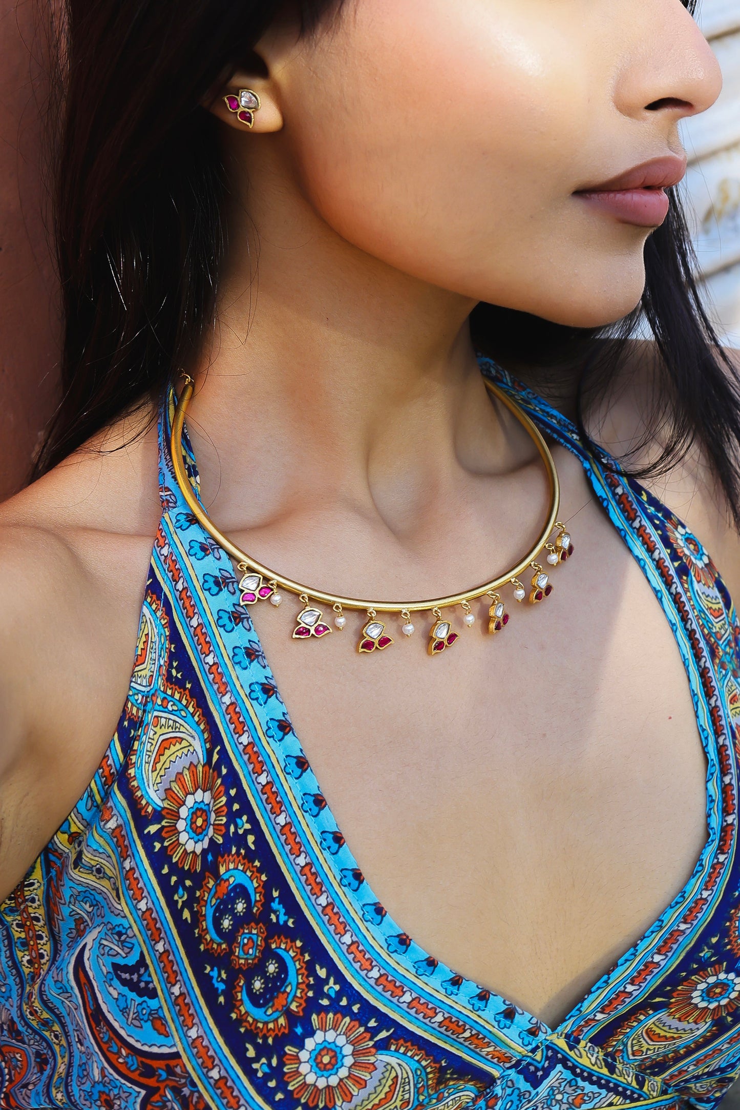 Noorika Kundan Choker ( 2 colors )