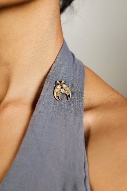 Crescent Brooch