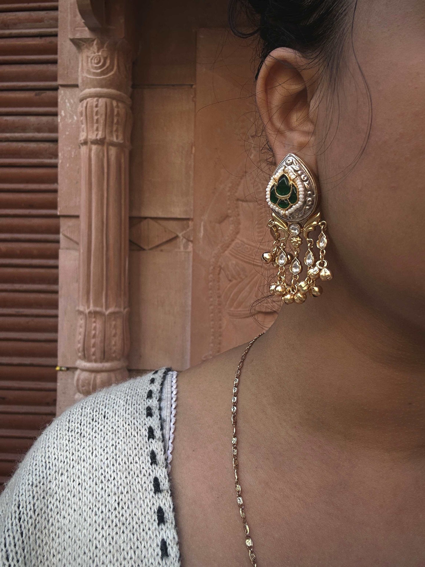 Noorani Jhumka Earrings