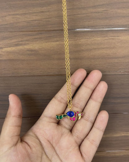Peacock Solo Pendant
