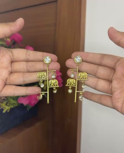 Gajraj Moon Drop Earrings